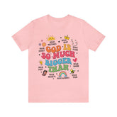 Sandjest Christian Inspirational T-Shirt God Is So Much Bigger Gift for Women Girl Friend